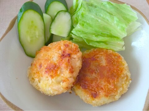 新じゃがで！外サクっ☆揚げ焼きコロッケ